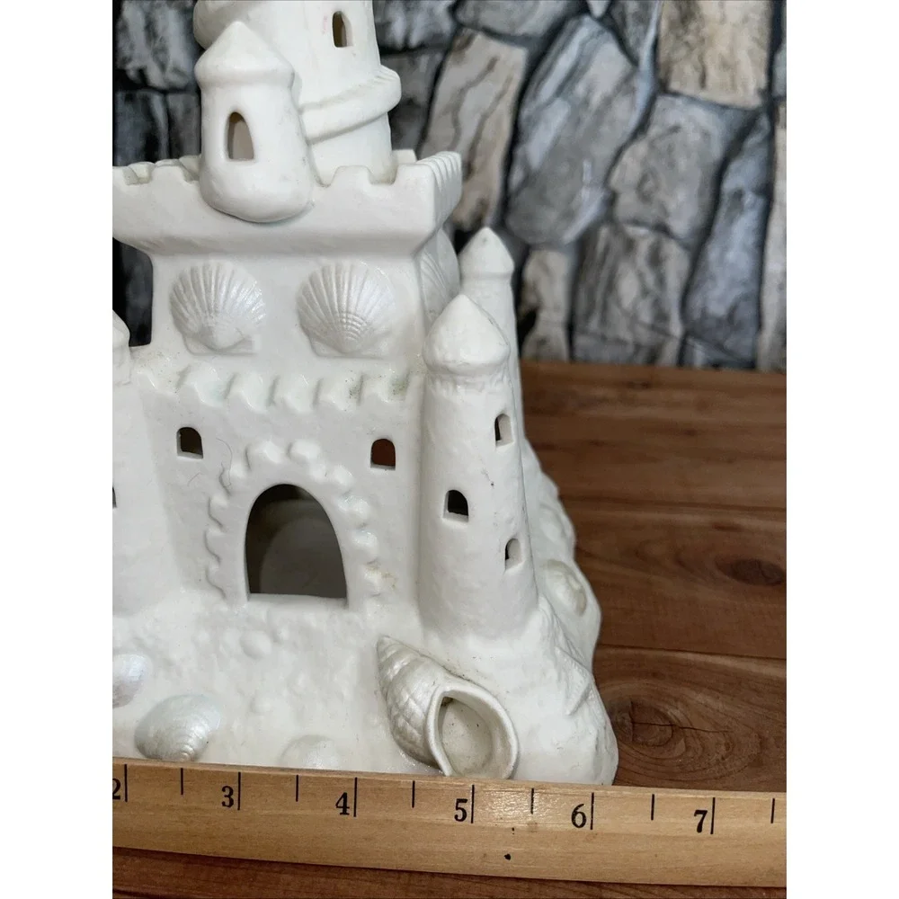 PARTYLITE Sand Castle 2000 Tea Light Candle Holder Farmhouse Beach P7306 - Picture 8 of 10